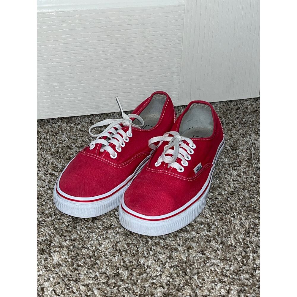 Red Unisex Vans